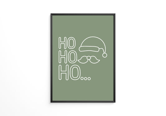 Weihnachtsmann Umriss Grün