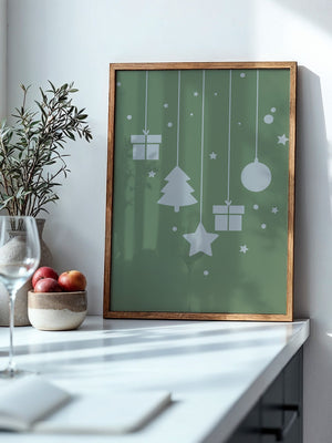 Weihnachtsbaum Geschenke stilisiert