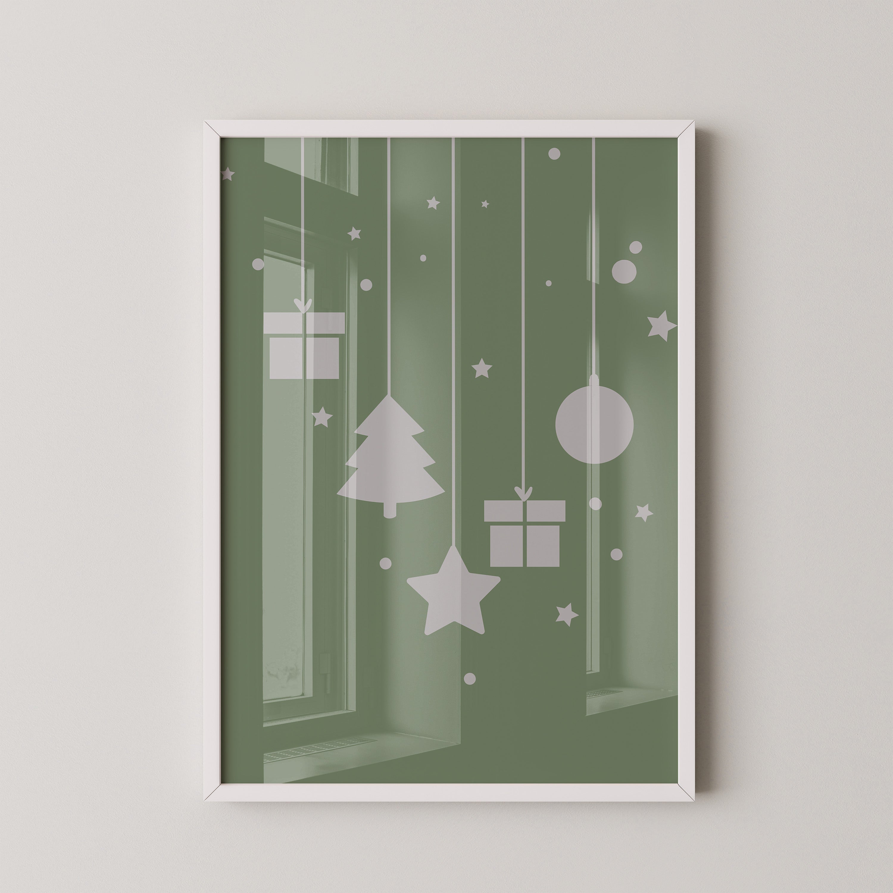 Weihnachtsbaum Geschenke stilisiert