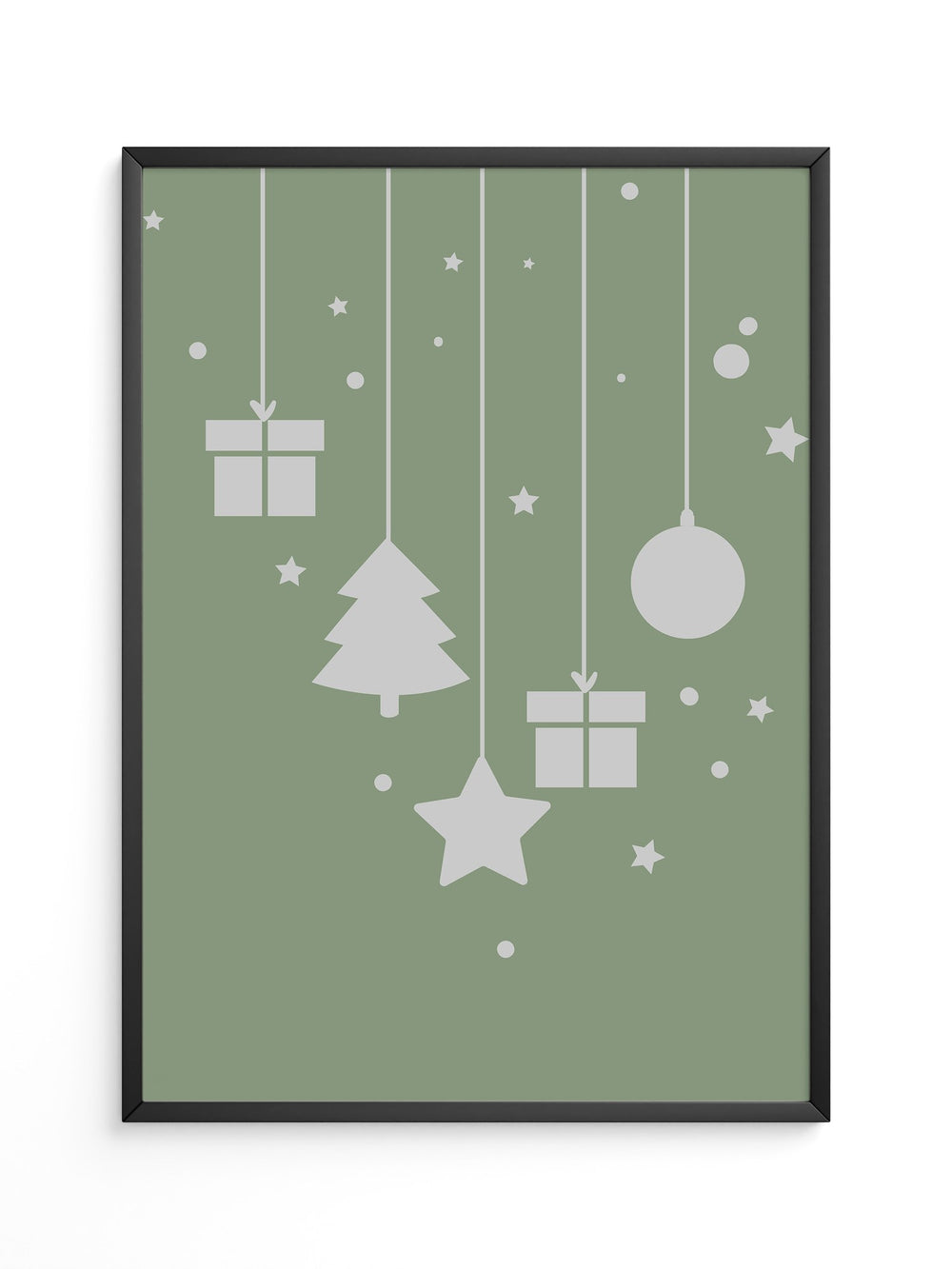 Weihnachtsbaum Geschenke stilisiert