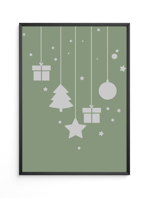 Weihnachtsbaum Geschenke stilisiert