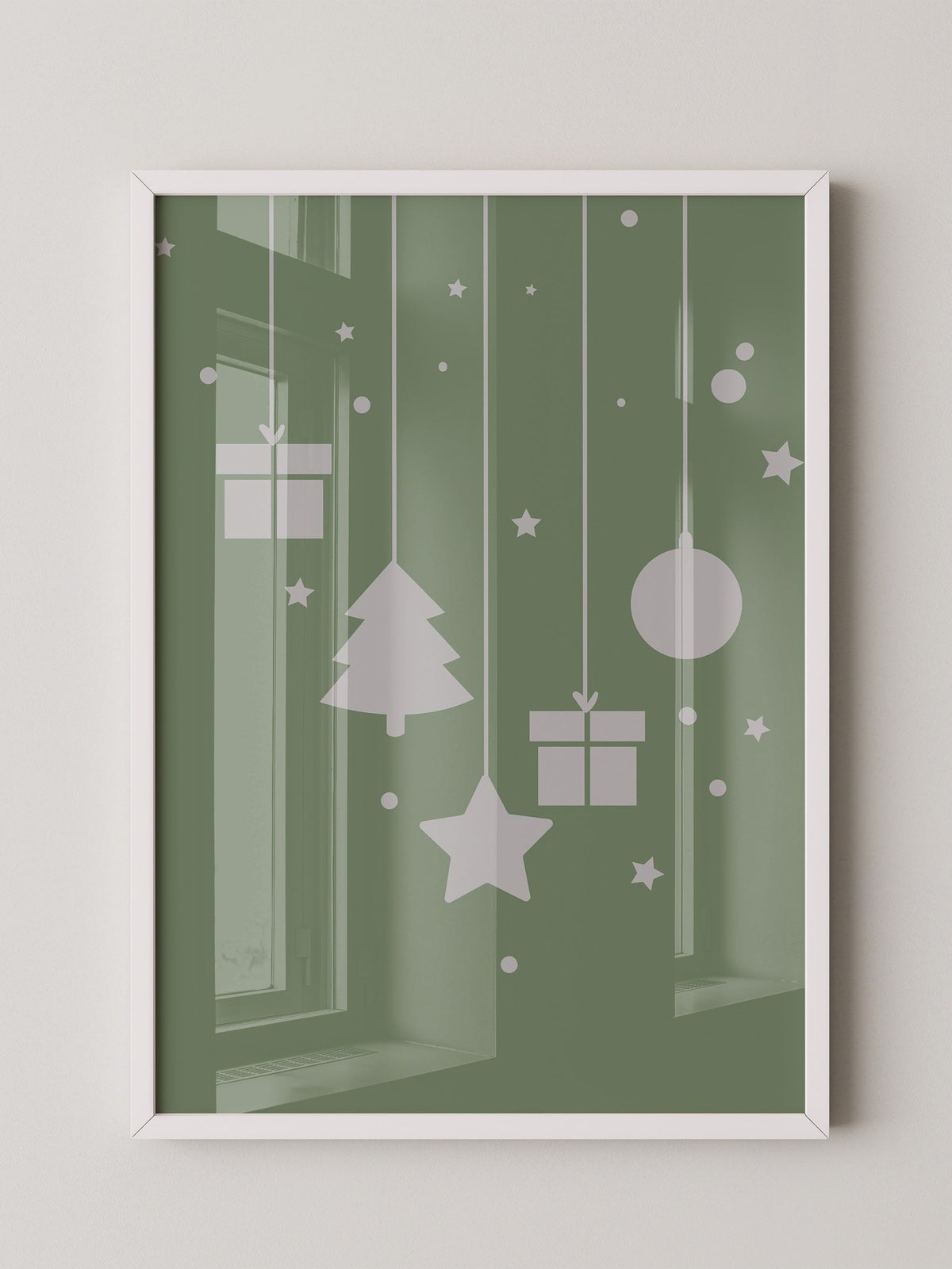 Weihnachtsbaum Geschenke stilisiert