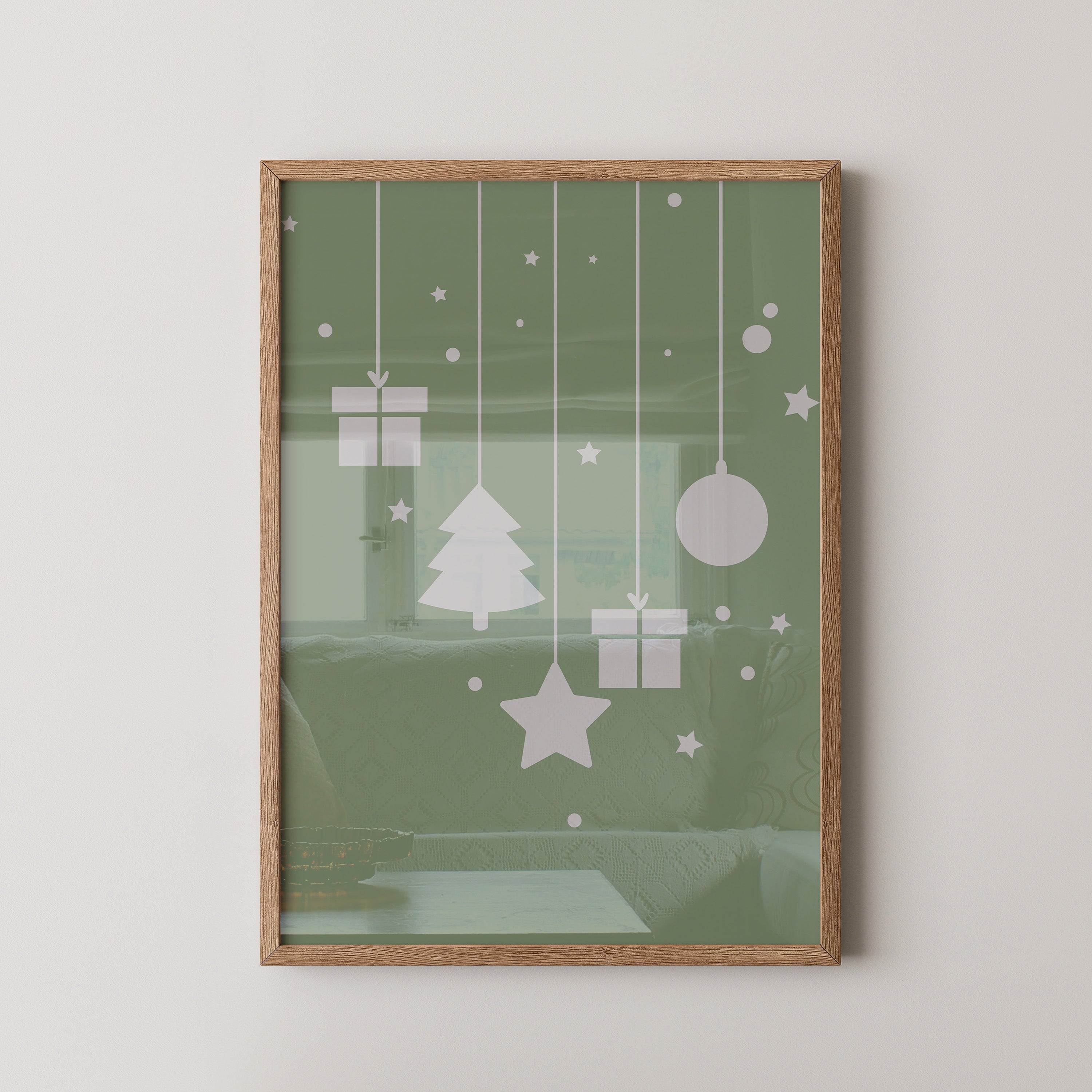 Weihnachtsbaum Geschenke stilisiert