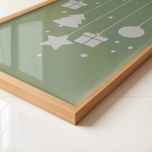 Weihnachtsbaum Geschenke stilisiert