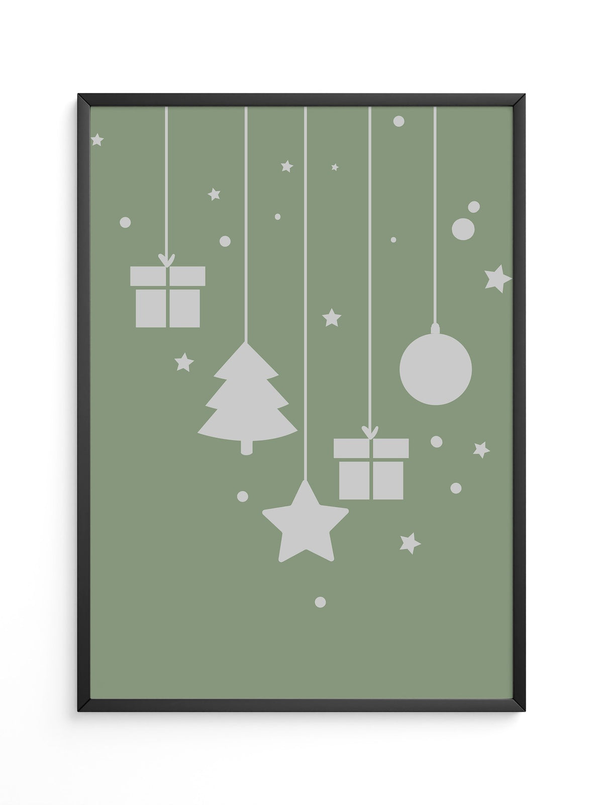 Weihnachtsbaum Geschenke stilisiert