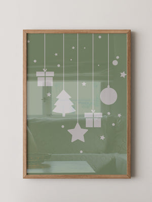Weihnachtsbaum Geschenke stilisiert