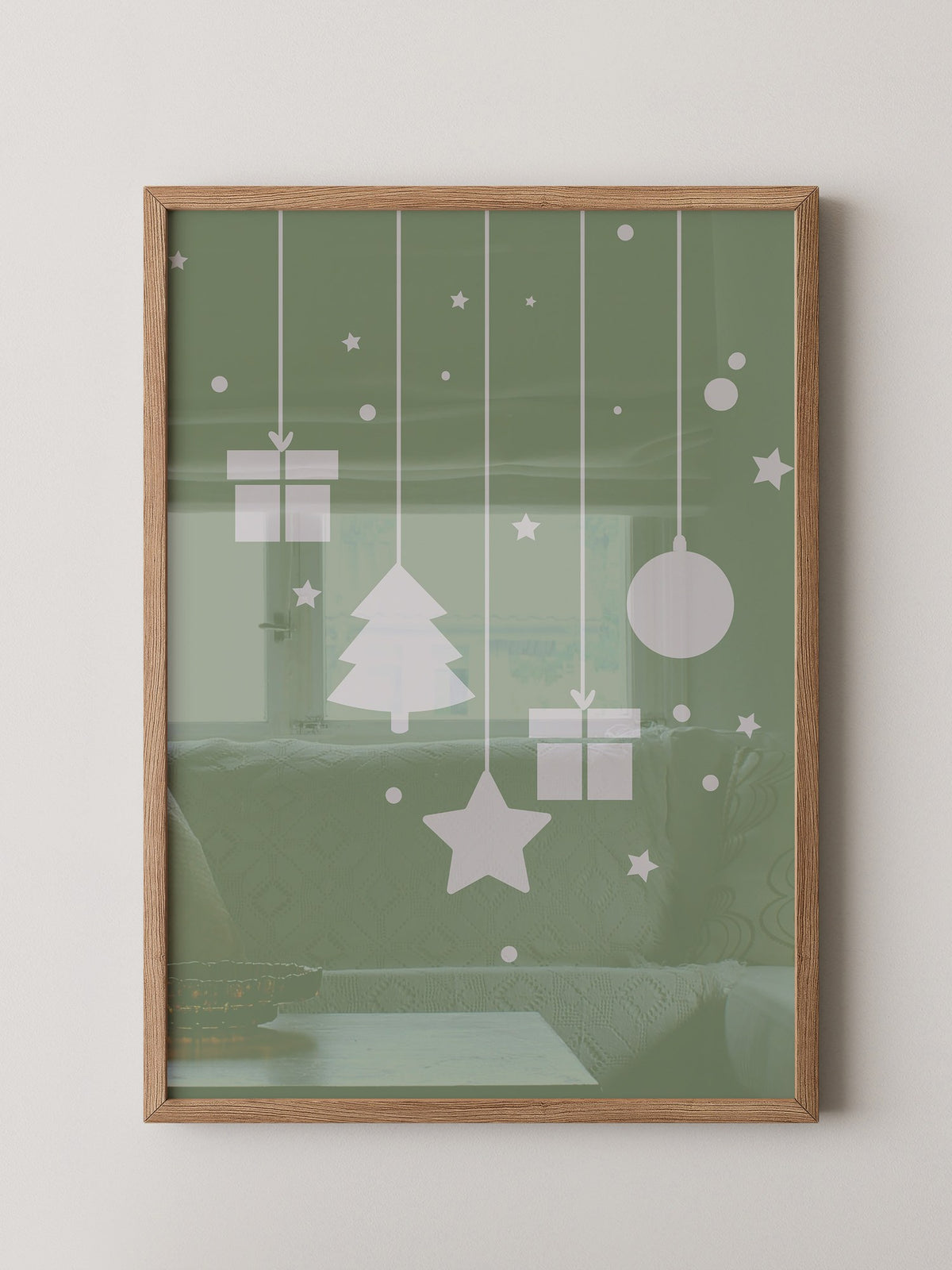 Weihnachtsbaum Geschenke stilisiert