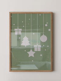Weihnachtsbaum Geschenke stilisiert