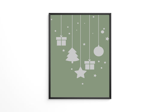 Weihnachtsbaum Geschenke stilisiert