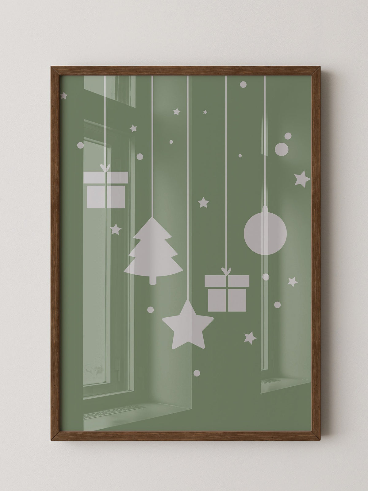 Weihnachtsbaum Geschenke stilisiert
