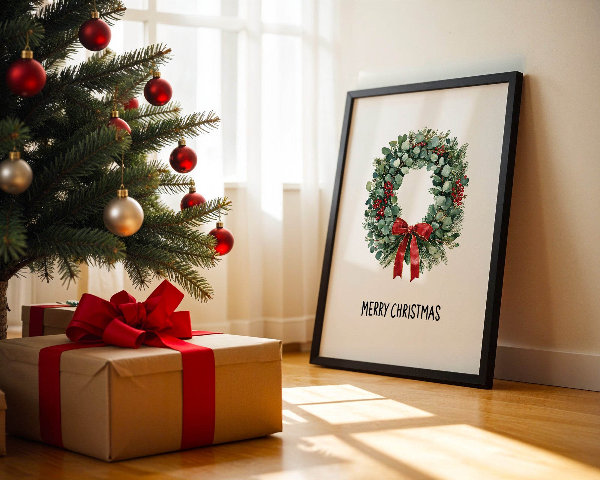 Weihnachtskranz Rot Grün