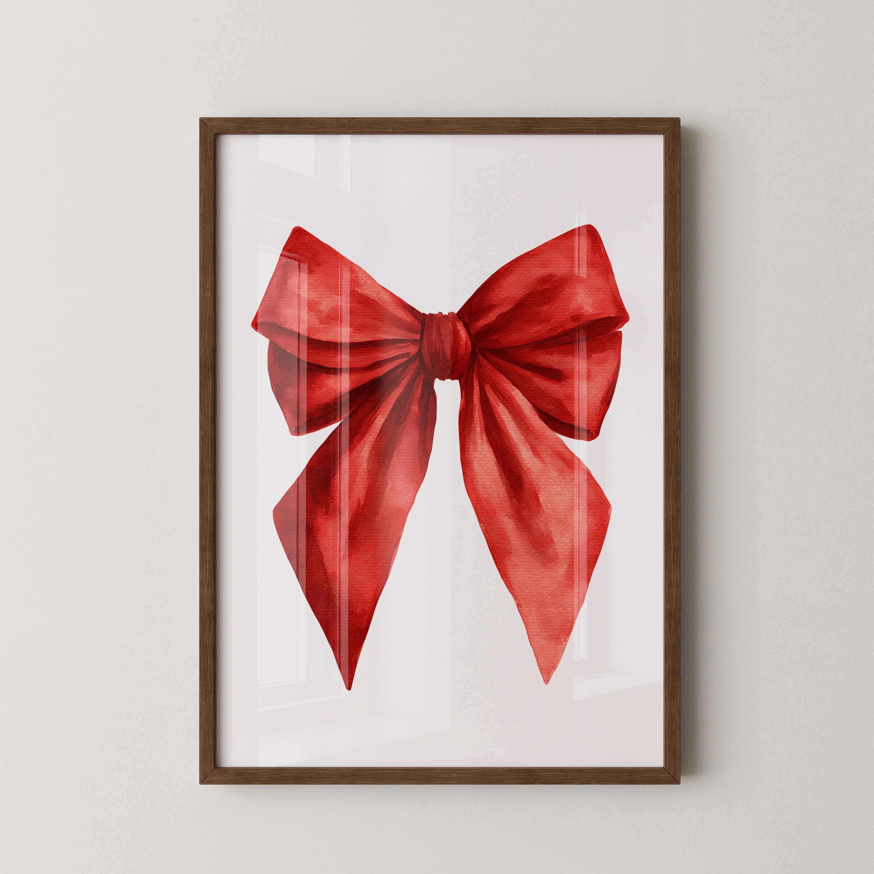 Rote Schleife Aquarell