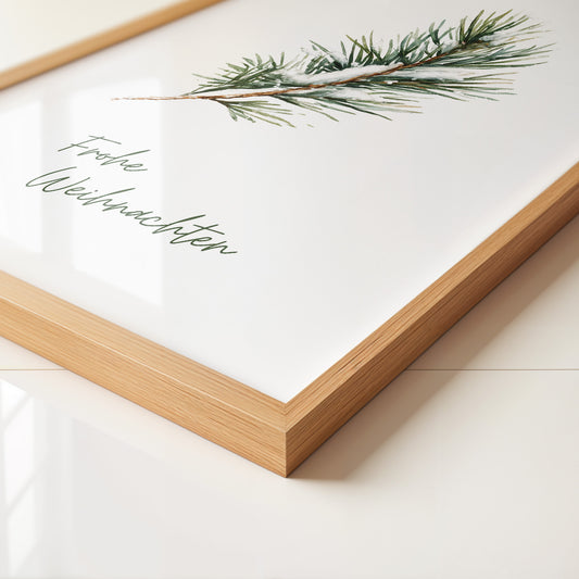 Tannenzweig Schnee Aquarell