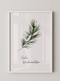 Tannenzweig Schnee Aquarell