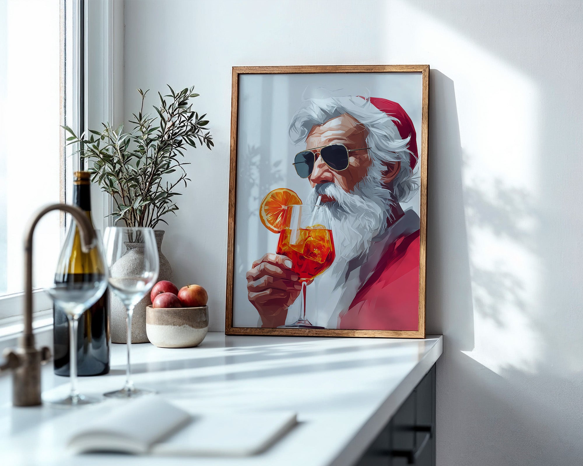 Weihnachtsmann Aperol Stilvoll