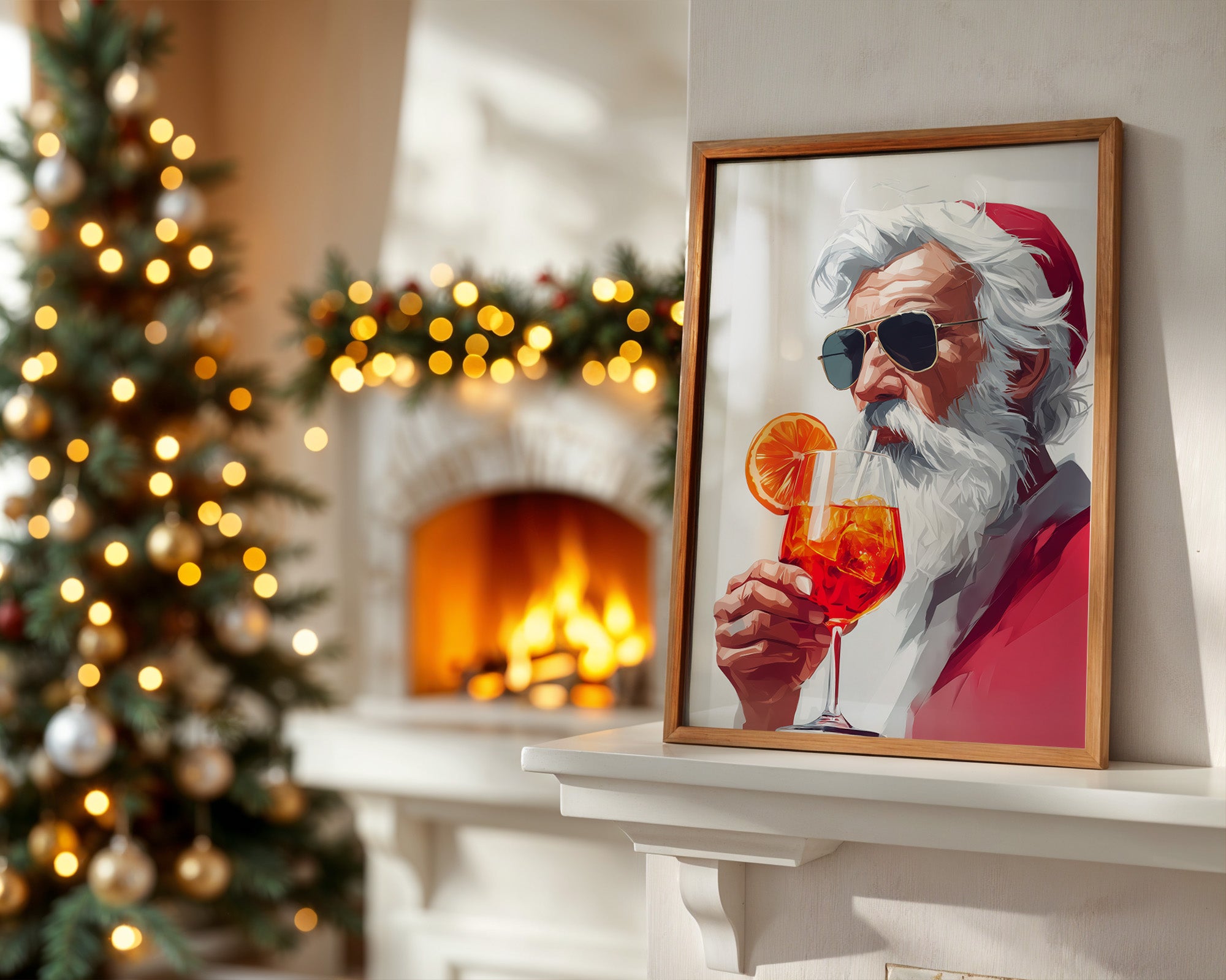 Weihnachtsmann Aperol Stilvoll