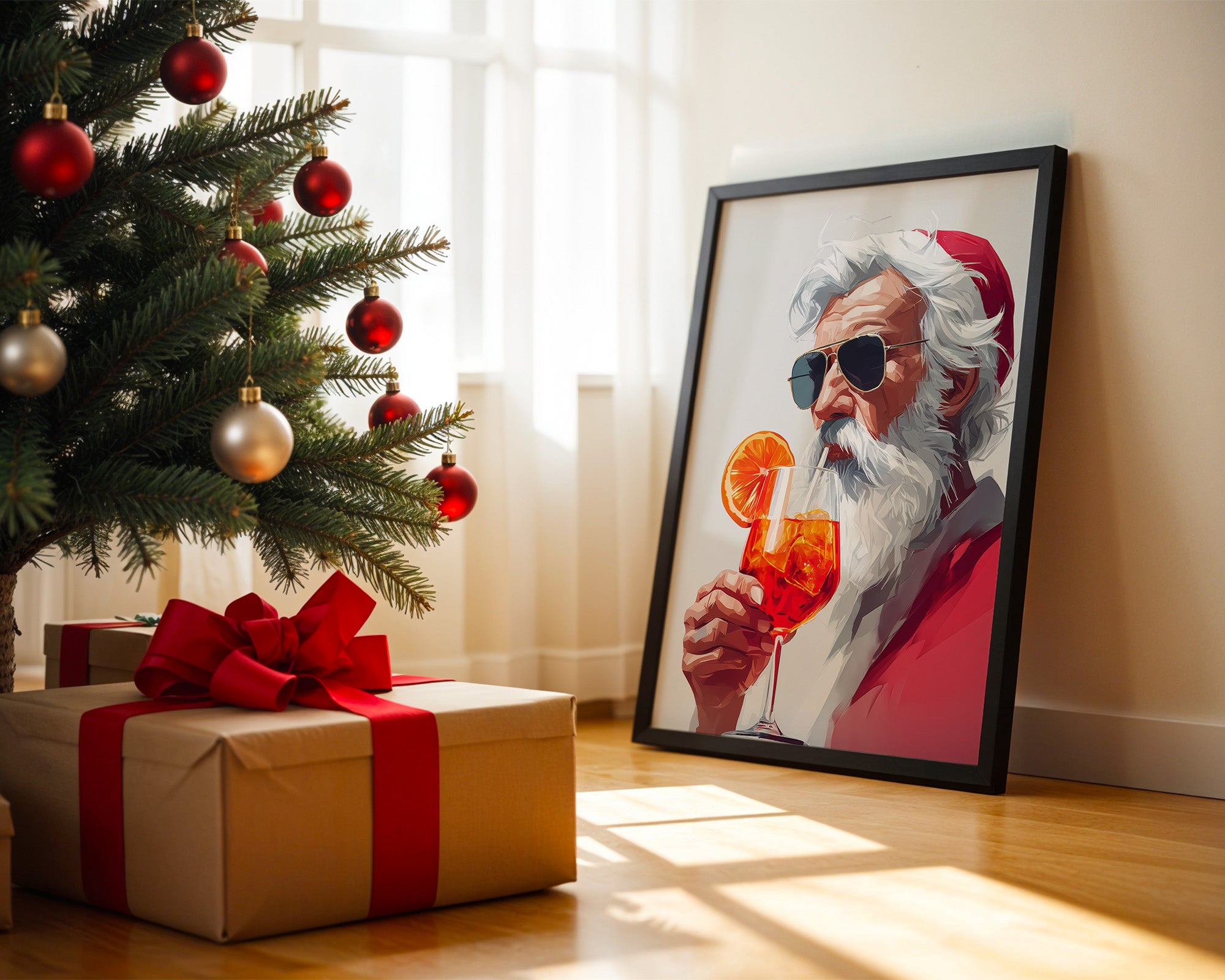 Weihnachtsmann Aperol Stilvoll