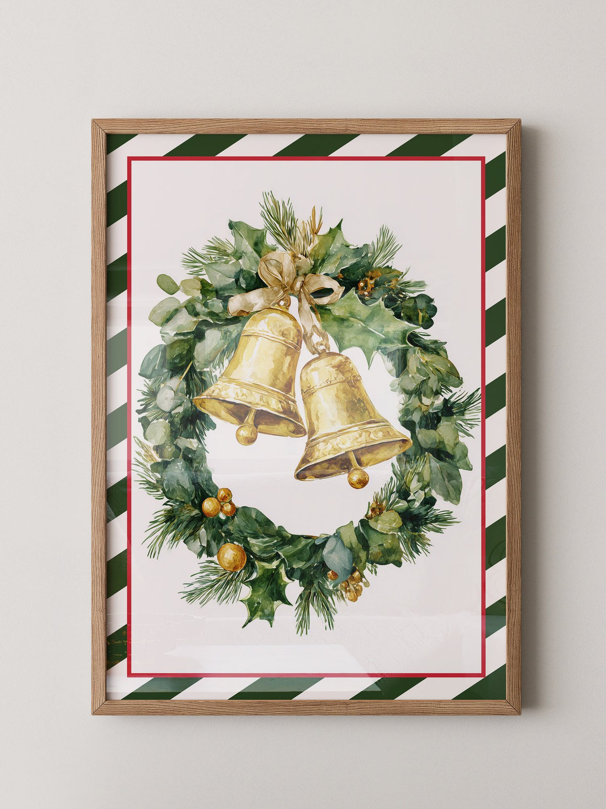 Weihnachtskranz Goldene Glocken