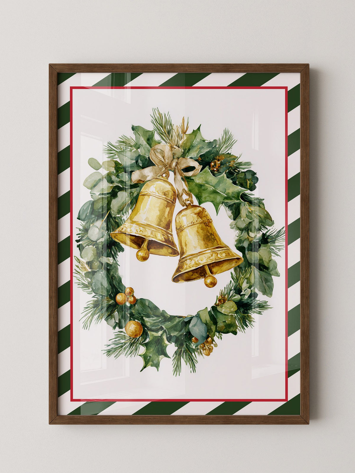 Weihnachtskranz Goldene Glocken