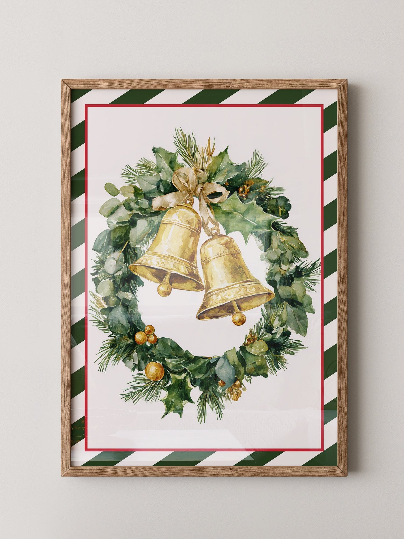 Weihnachtskranz Goldene Glocken