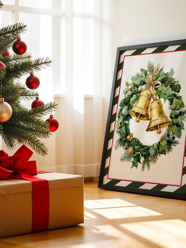 Weihnachtskranz Goldene Glocken