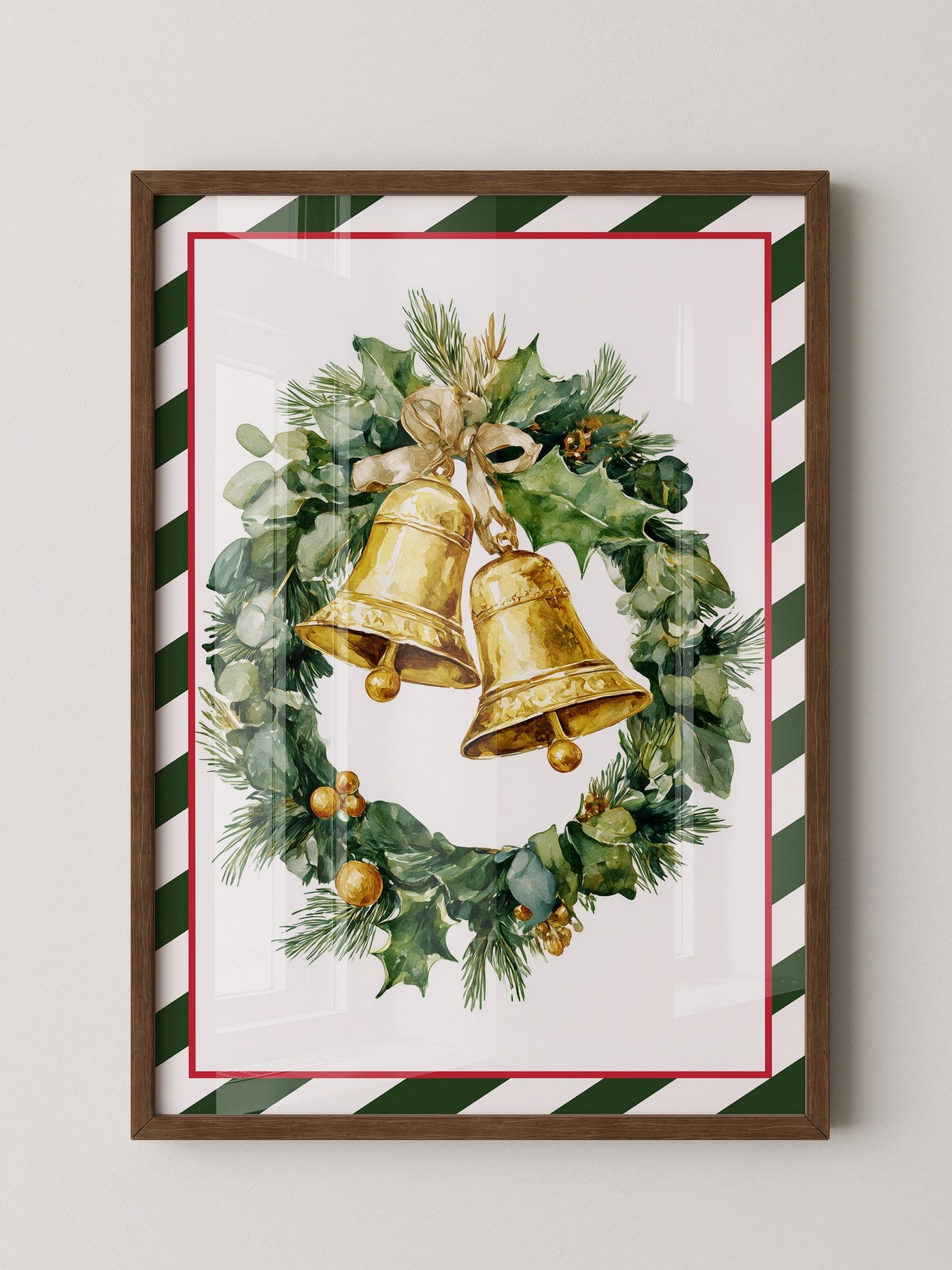 Weihnachtskranz Goldene Glocken