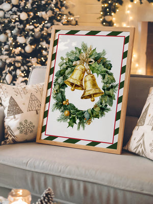 Weihnachtskranz Goldene Glocken