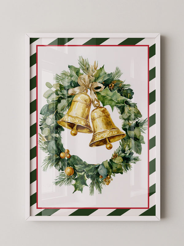 Weihnachtskranz Goldene Glocken