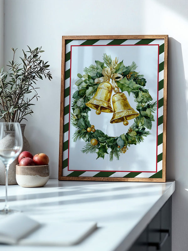Weihnachtskranz Goldene Glocken