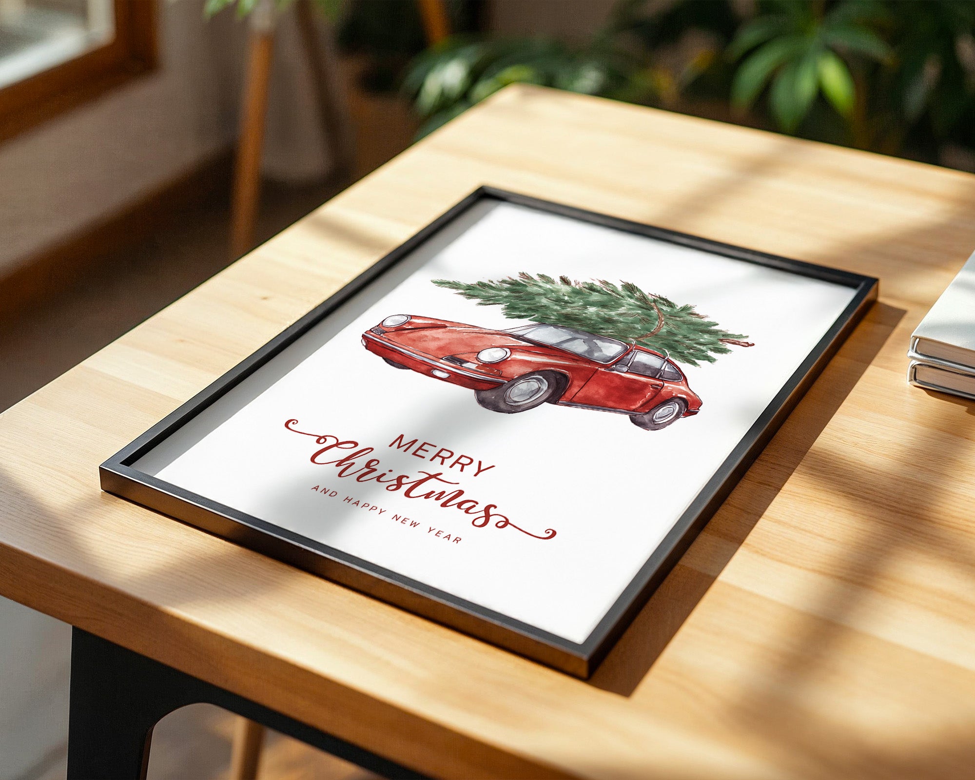 Porsche Weihnachtsbaum Rot