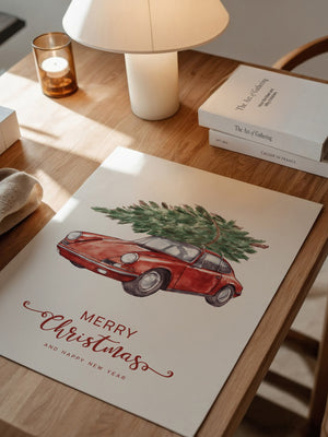 Porsche Weihnachtsbaum Rot