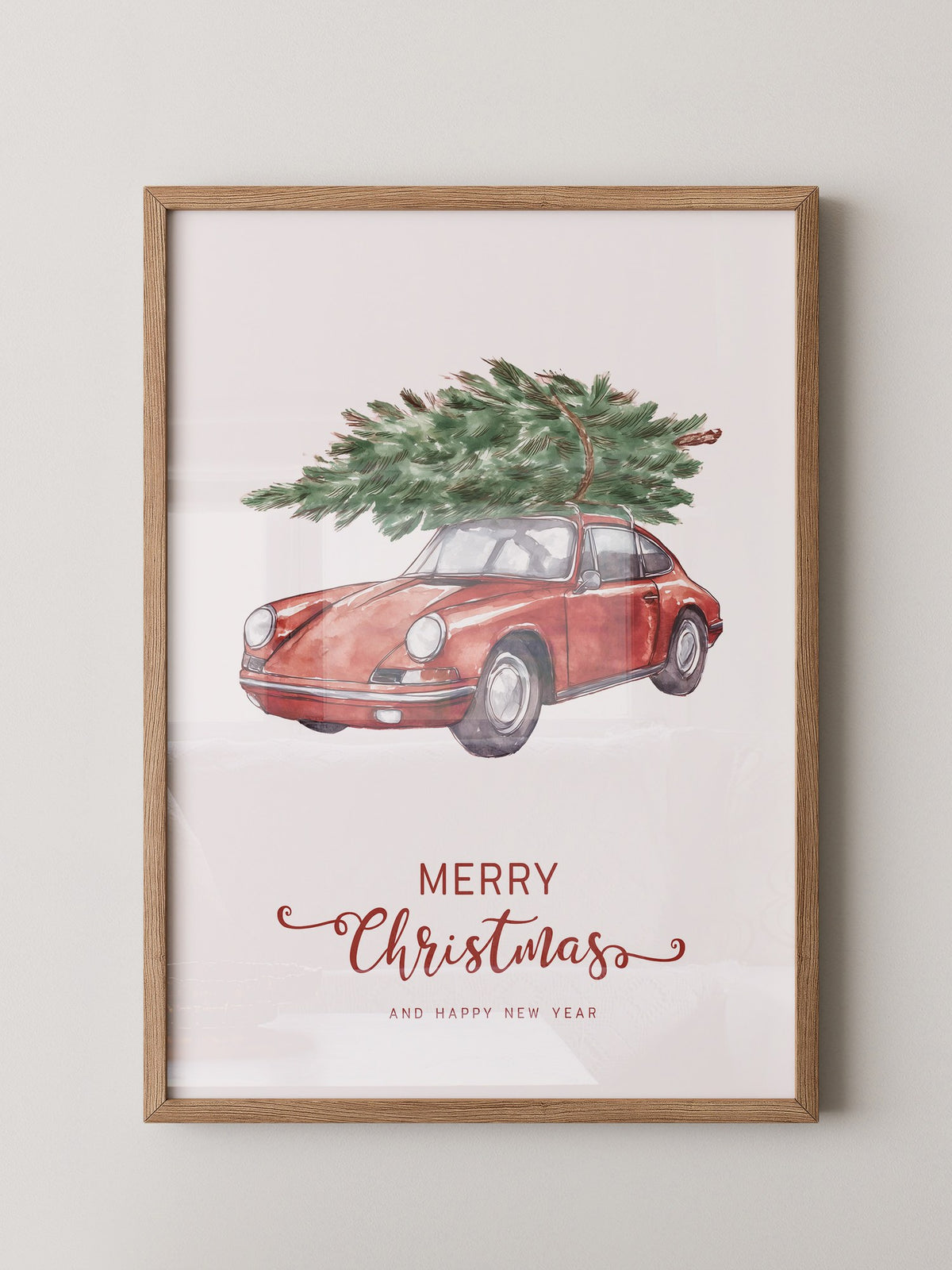 Porsche Weihnachtsbaum Rot