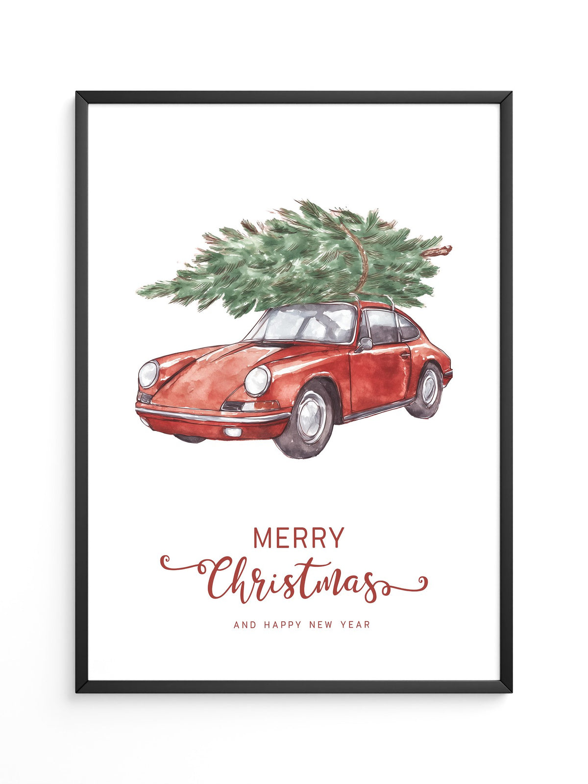 Porsche Weihnachtsbaum Rot