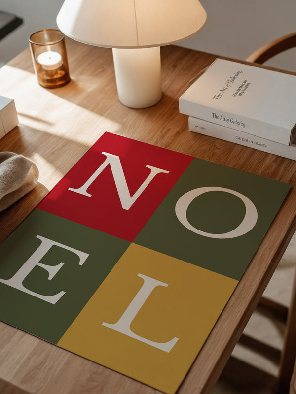 NOEL Buchstaben Buntblock