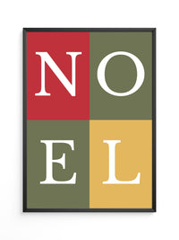 NOEL Buchstaben Buntblock