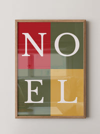 NOEL Buchstaben Buntblock
