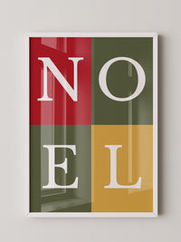 NOEL Buchstaben Buntblock