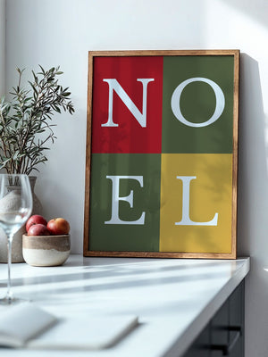 NOEL Buchstaben Buntblock