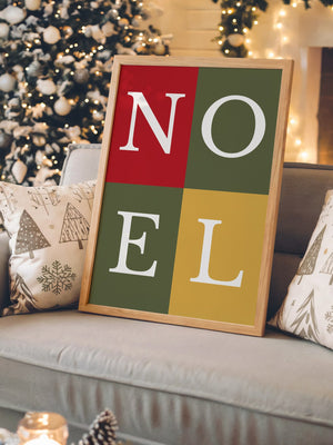 NOEL Buchstaben Buntblock