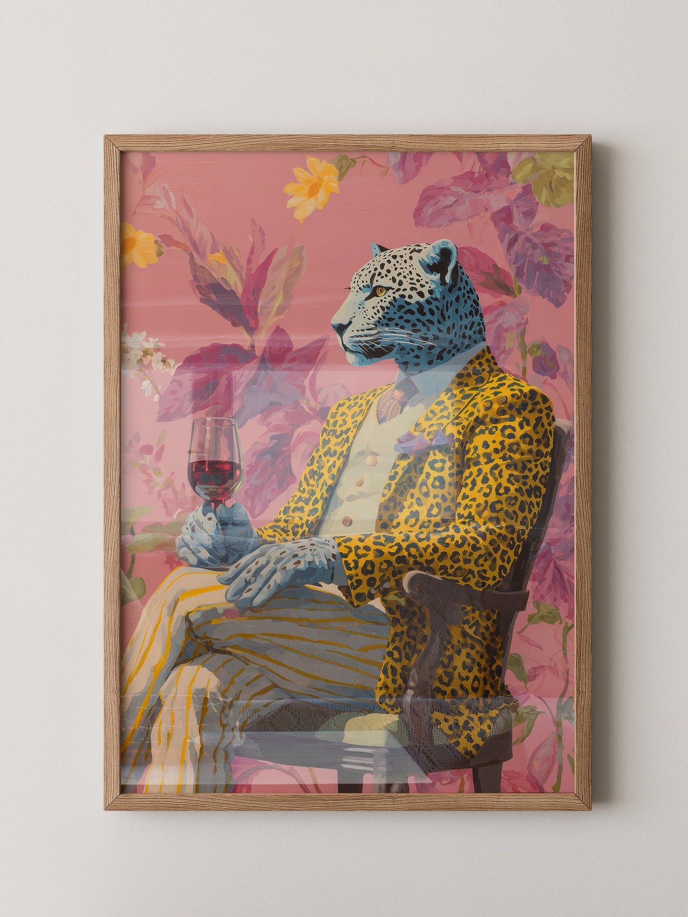 Leopard Mensch Farbig Stilvoll