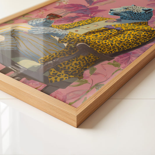 Leopard Mensch Farbig Stilvoll