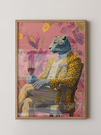 Leopard Mensch Farbig Stilvoll