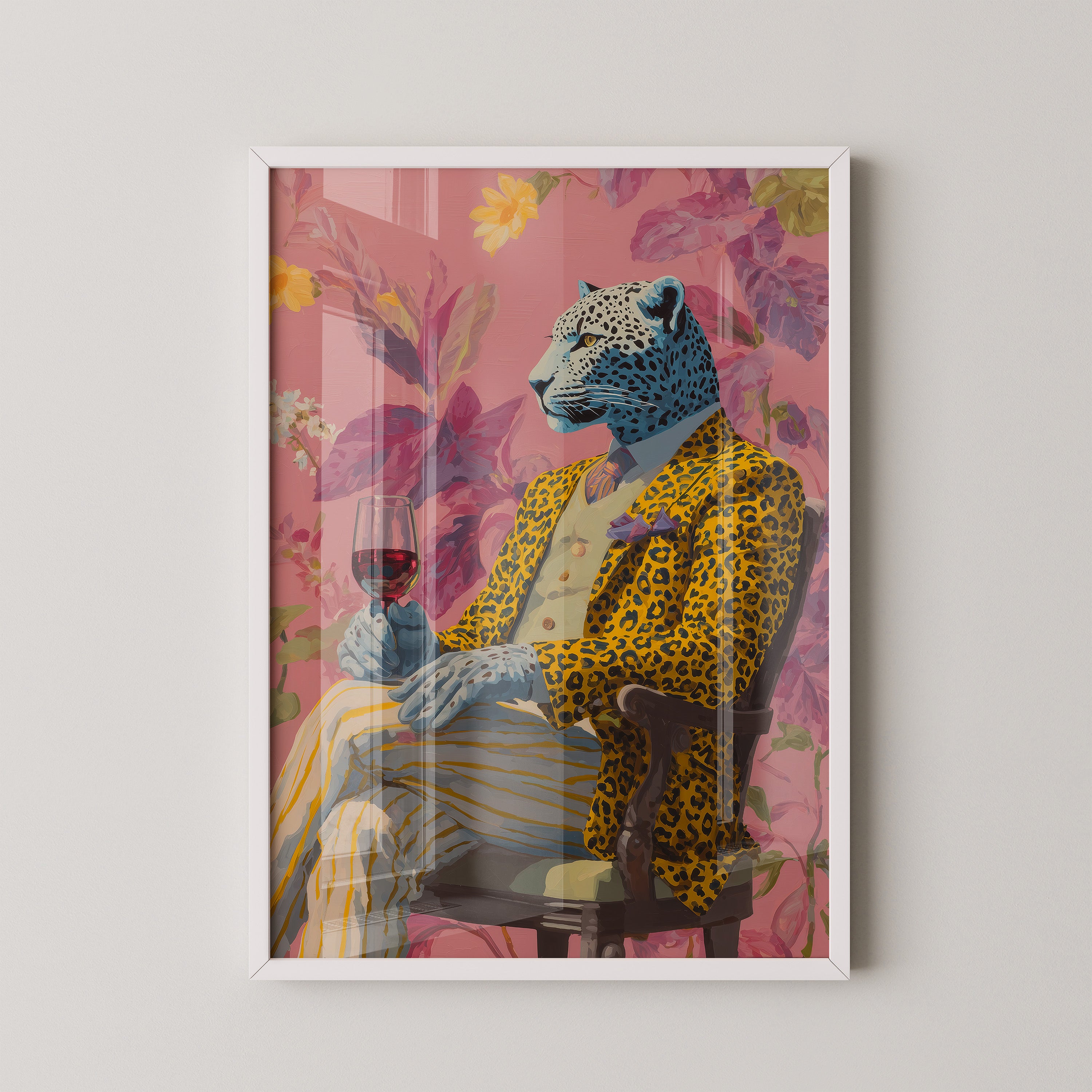 Leopard Mensch Farbig Stilvoll