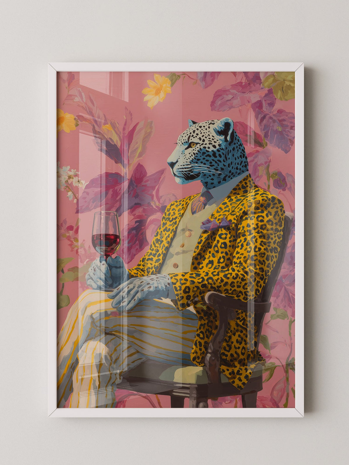 Leopard Mensch Farbig Stilvoll