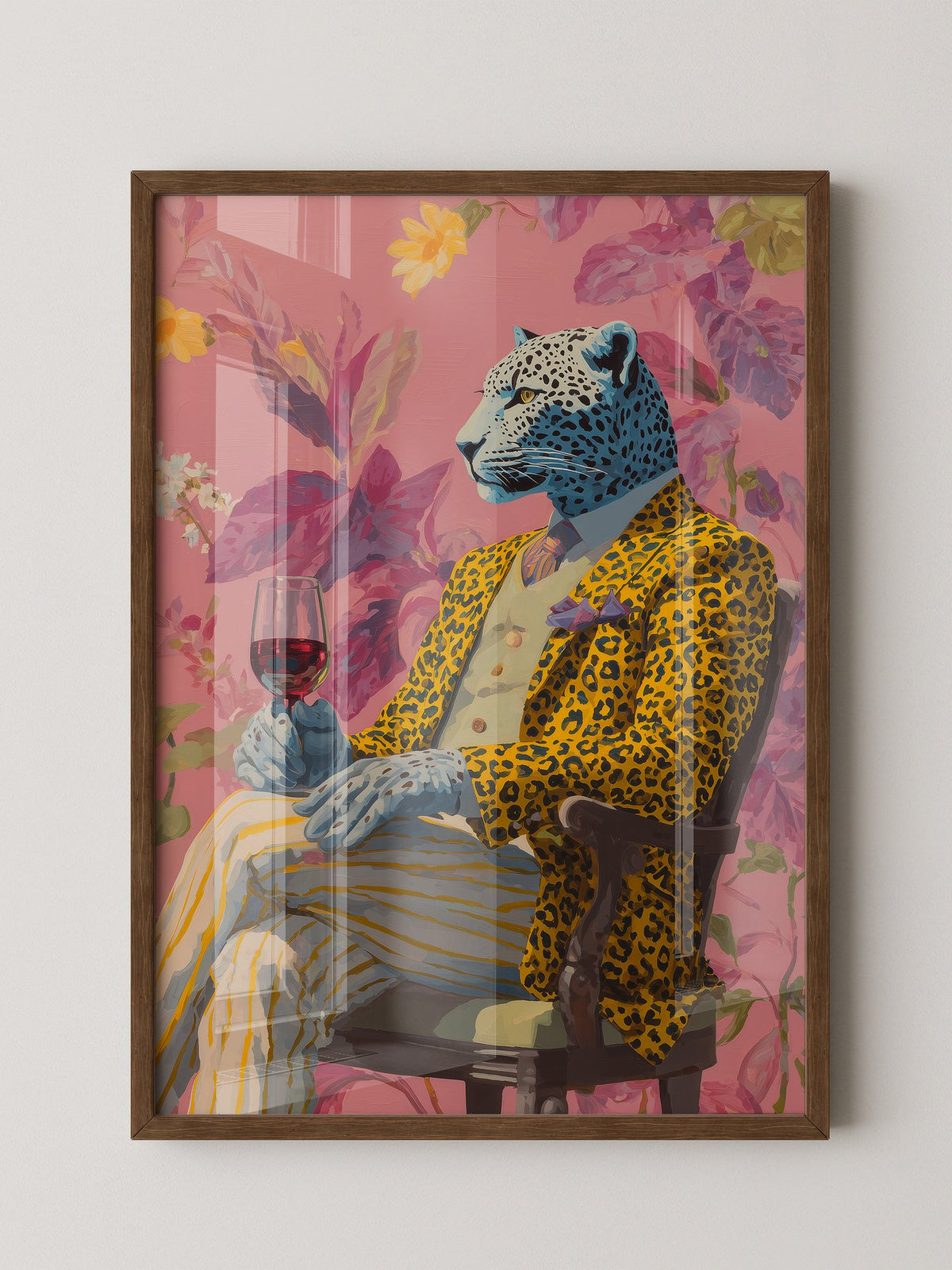 Leopard Mensch Farbig Stilvoll
