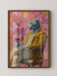 Leopard Mensch Farbig Stilvoll