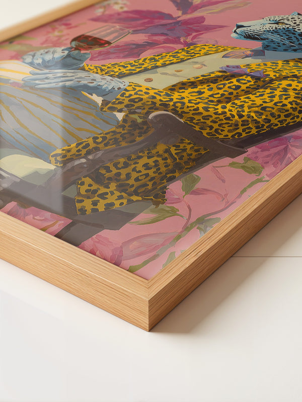 Leopard Mensch Farbig Stilvoll