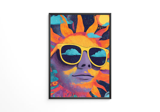 Sonnen Gesicht Bunte Brillen