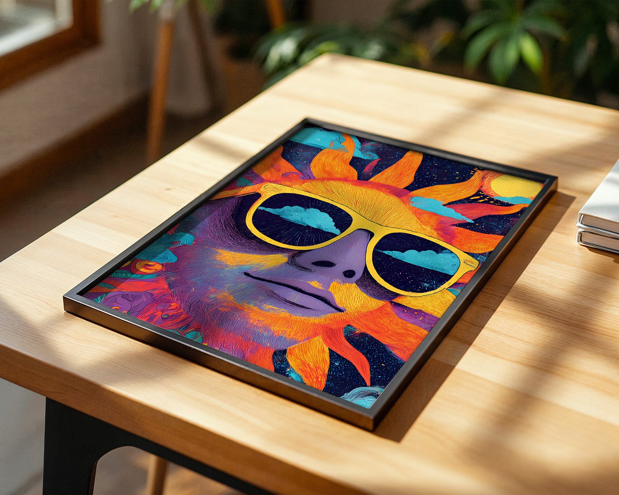 Sonnen Gesicht Bunte Brillen