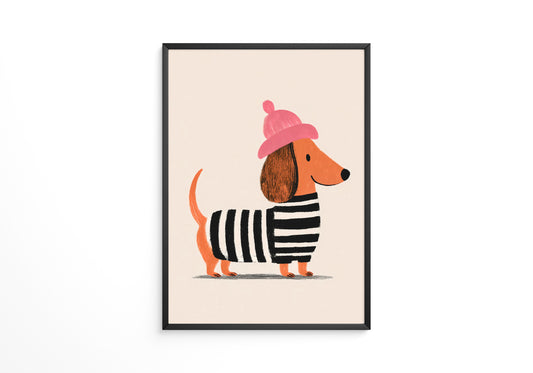 Dackel Mütze Streifen Look